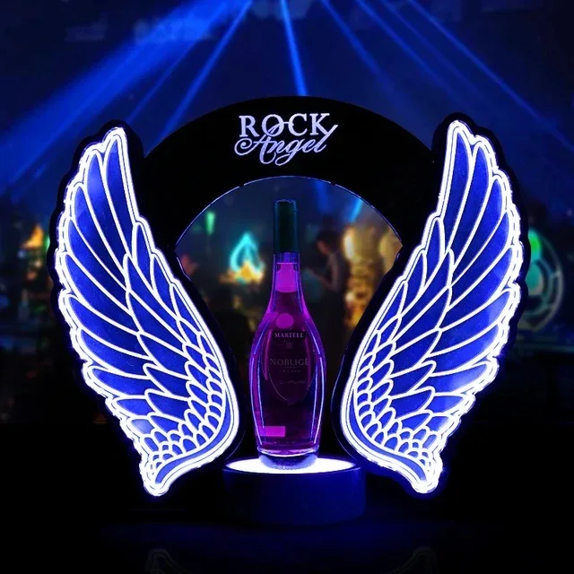 Wine Beer Usa - Présentoir Lumineux LED Rechargeable en Forme
