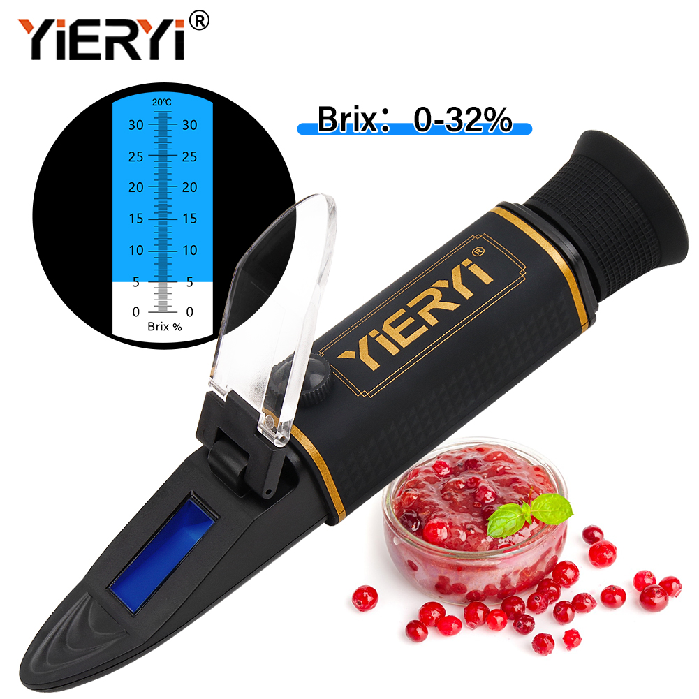 Wine Beer Food - Réfractomètre Brix YG-32 0-32% ATC, testeur