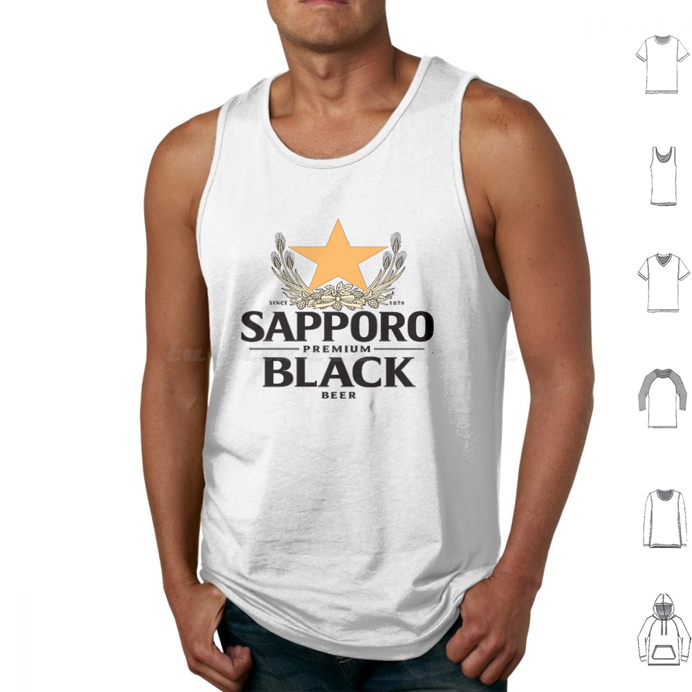 Wine To Beer To Liquor - Sapporo Malt Tank Tops Vest Sleeveless