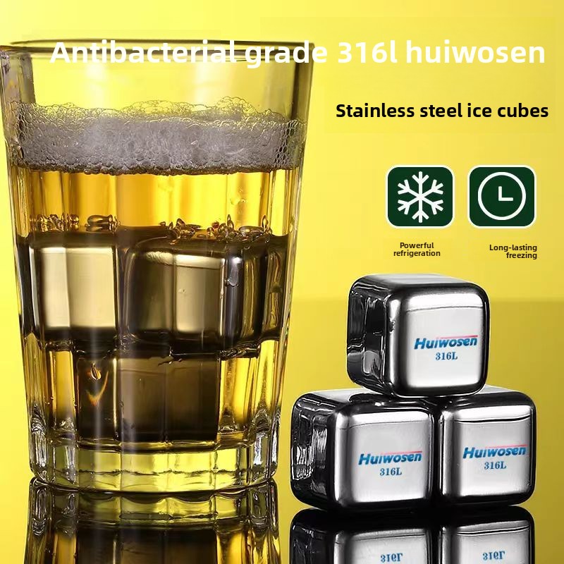 Wine Beer Refrigerator - Cubes de glace en acier inoxydable