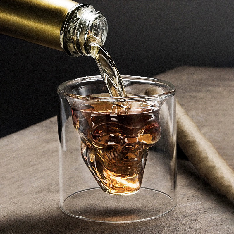 Tasse à bière créative en verr - Wine To Beer To Liquor avis et prix