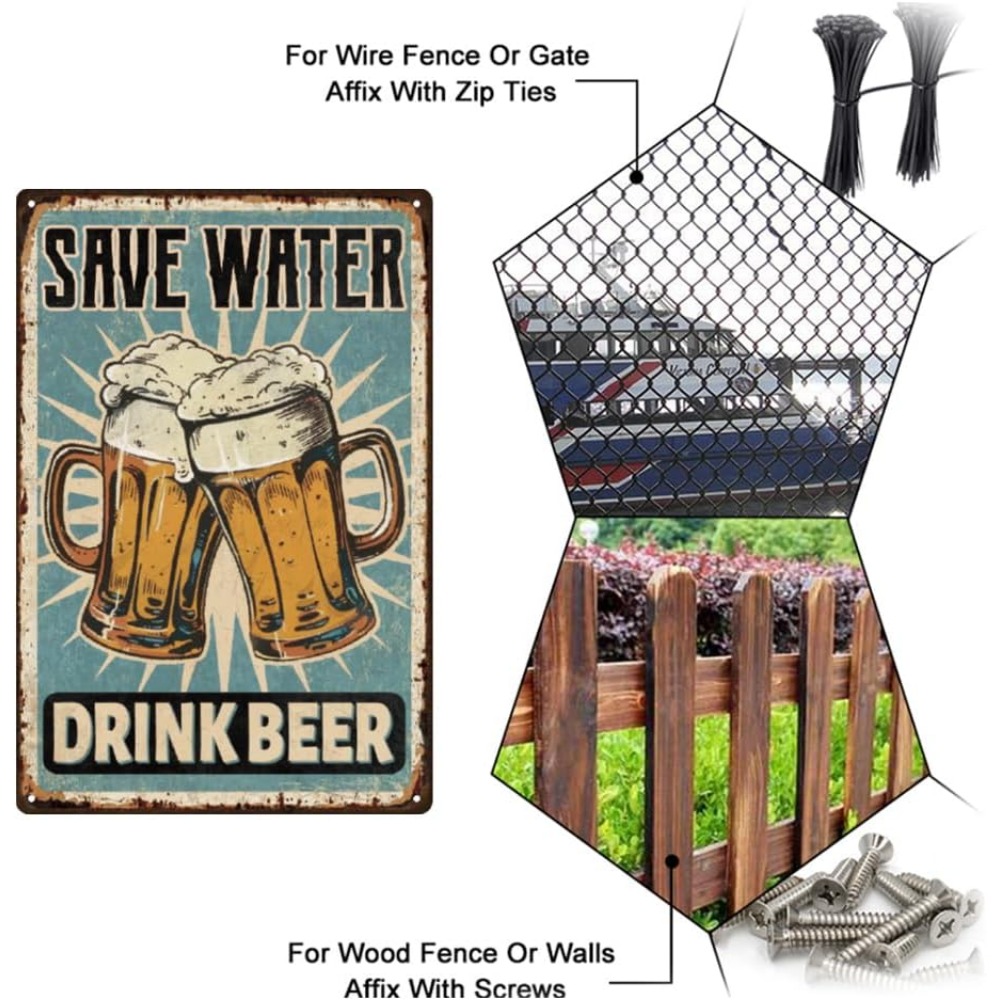Panneau métallique de bière, 1 - Wine Beer And Liquor avis et prix