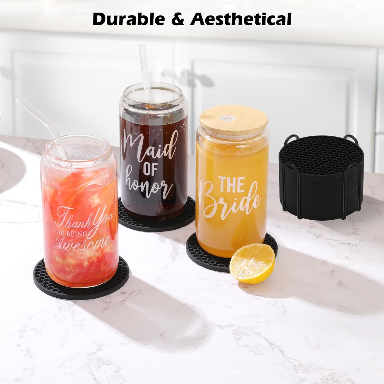 Ensemble de sous-verres en Sil - Wine Beer And Liquor avis et prix