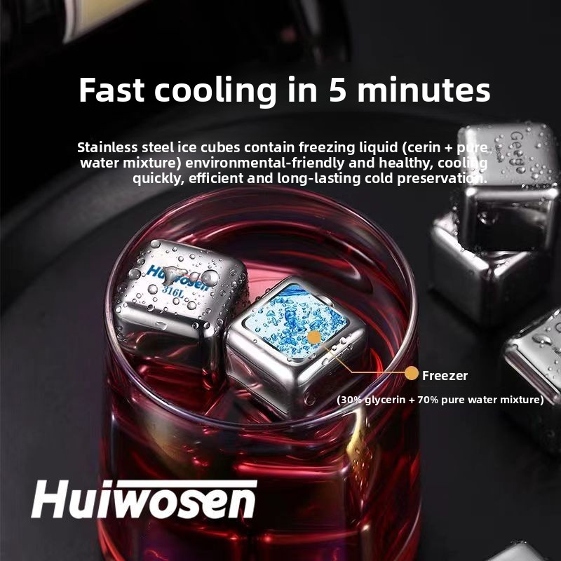 Cubes de glace en acier inoxyd - Wine Beer Refrigerator avis et prix